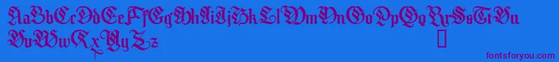 MelcheburnDemo Font – Purple Fonts on Blue Background