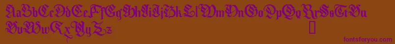 MelcheburnDemo Font – Purple Fonts on Brown Background