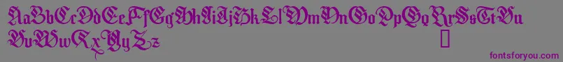 MelcheburnDemo Font – Purple Fonts on Gray Background