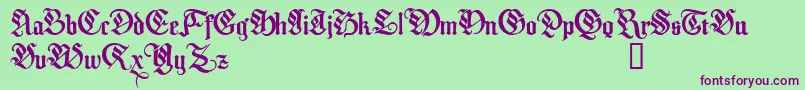 MelcheburnDemo Font – Purple Fonts on Green Background