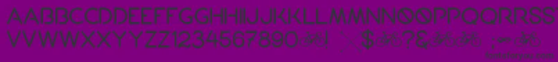 Porto Font – Black Fonts on Purple Background