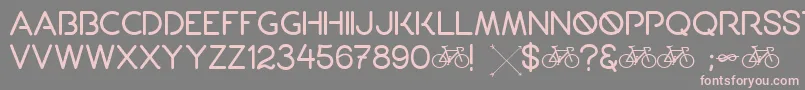 Porto Font – Pink Fonts on Gray Background