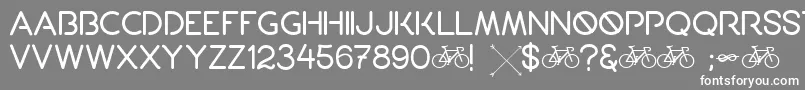 Porto Font – White Fonts on Gray Background