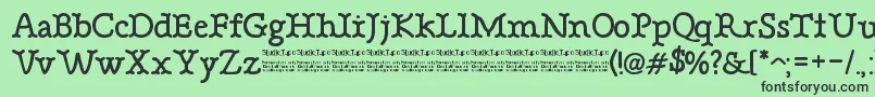 BonebasticDemo Font – Black Fonts on Green Background