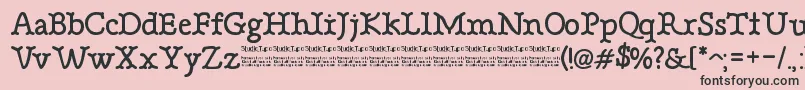 BonebasticDemo Font – Black Fonts on Pink Background