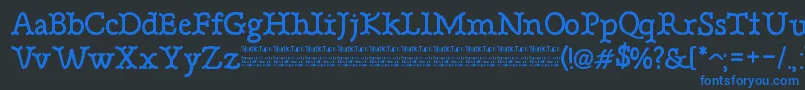 BonebasticDemo Font – Blue Fonts on Black Background