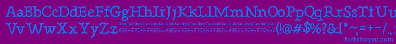 BonebasticDemo Font – Blue Fonts on Purple Background