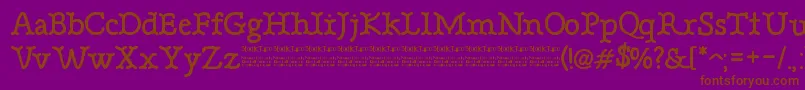 BonebasticDemo Font – Brown Fonts on Purple Background