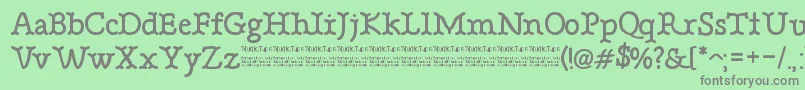 BonebasticDemo Font – Gray Fonts on Green Background