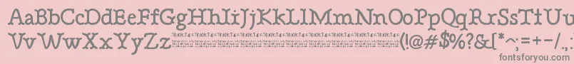 BonebasticDemo-Schriftart – Graue Schriften auf rosa Hintergrund