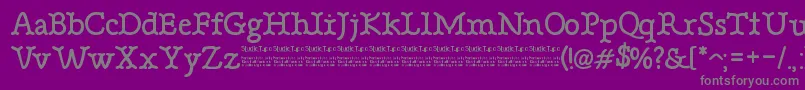 BonebasticDemo-Schriftart – Graue Schriften auf violettem Hintergrund