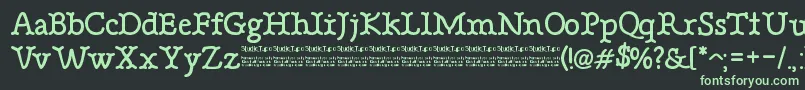 BonebasticDemo Font – Green Fonts on Black Background