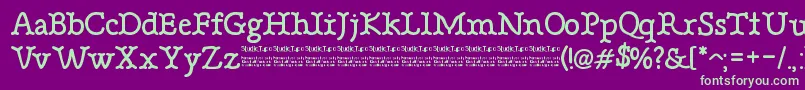 BonebasticDemo Font – Green Fonts on Purple Background