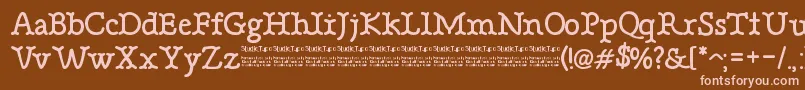 BonebasticDemo Font – Pink Fonts on Brown Background