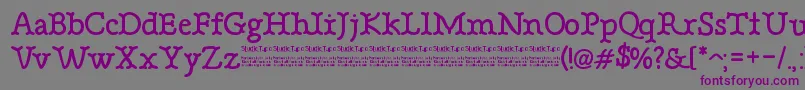 BonebasticDemo Font – Purple Fonts on Gray Background