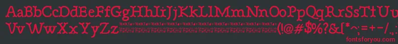BonebasticDemo Font – Red Fonts on Black Background