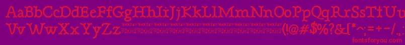 BonebasticDemo Font – Red Fonts on Purple Background