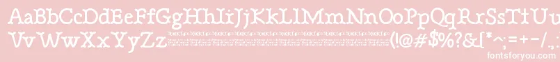 BonebasticDemo Font – White Fonts on Pink Background
