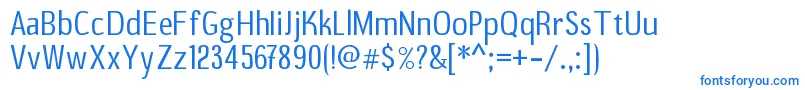 Шрифт B20sans – синие шрифты