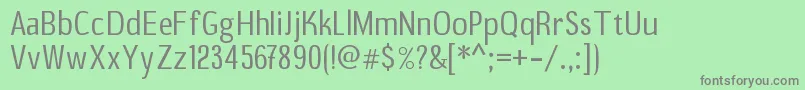 Шрифт B20sans – серые шрифты на зелёном фоне