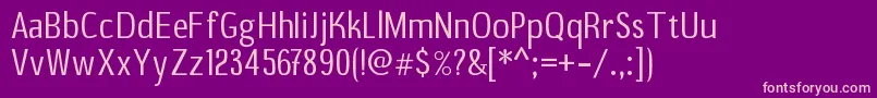 B20sans Font – Pink Fonts on Purple Background
