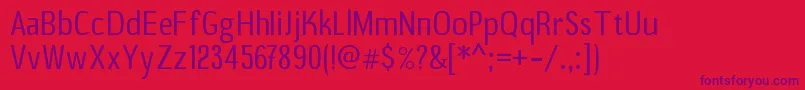fuente B20sans – Fuentes Moradas Sobre Fondo Rojo