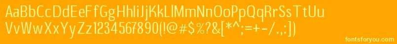 Подробнее о шрифте B20sans Шрифт B20sans – жёлтые шрифты на оранжевом фоне