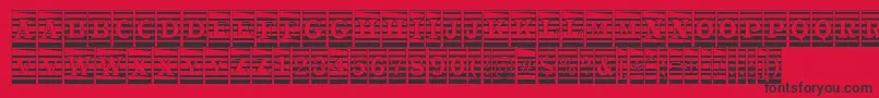 ATrianglercmmr Font – Black Fonts on Red Background