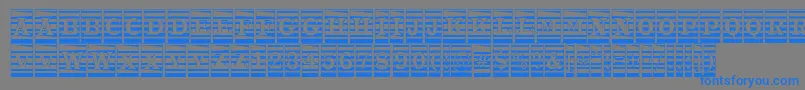 ATrianglercmmr Font – Blue Fonts on Gray Background