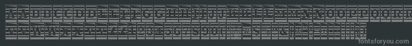 ATrianglercmmr Font – Gray Fonts on Black Background