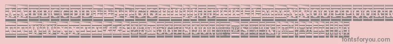 ATrianglercmmr Font – Gray Fonts on Pink Background
