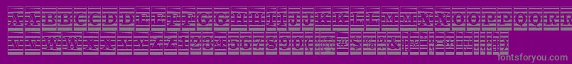 ATrianglercmmr Font – Gray Fonts on Purple Background