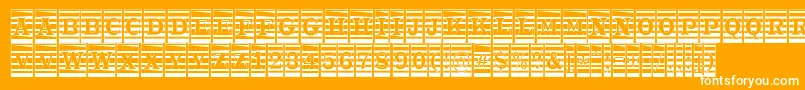 ATrianglercmmr Font – White Fonts on Orange Background