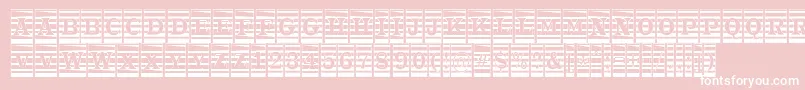 ATrianglercmmr Font – White Fonts on Pink Background
