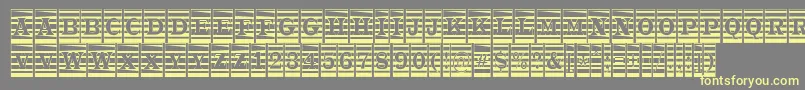 Шрифт ATrianglercmmr – жёлтые шрифты на сером фоне