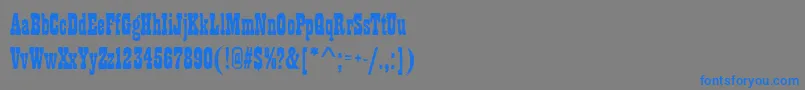 Playbillantd Font – Blue Fonts on Gray Background