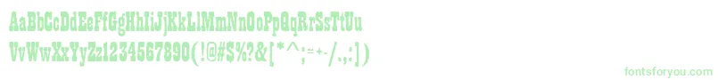 Playbillantd Font – Green Fonts on White Background