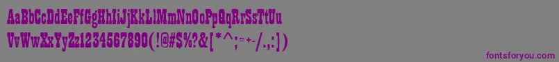 Playbillantd Font – Purple Fonts on Gray Background