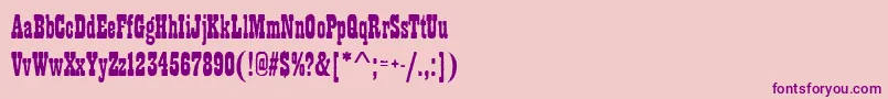 Playbillantd Font – Purple Fonts on Pink Background