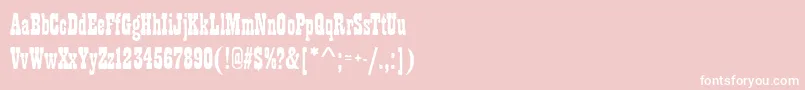 Playbillantd Font – White Fonts on Pink Background
