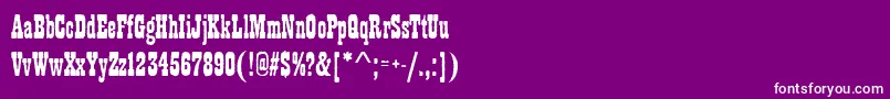Playbillantd Font – White Fonts on Purple Background