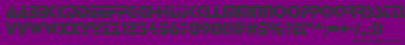 StScott Font – Black Fonts on Purple Background