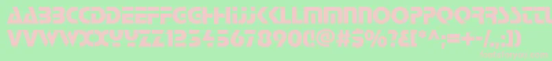 StScott Font – Pink Fonts on Green Background