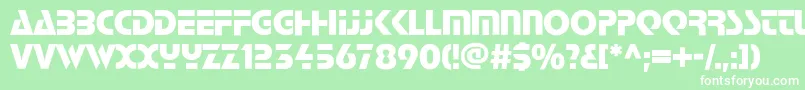 StScott Font – White Fonts on Green Background