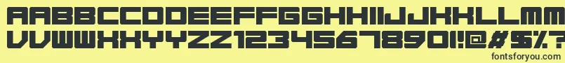 Base45Regular Font – Black Fonts on Yellow Background