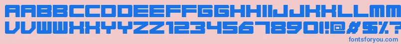 フォントBase45Regular – ピンクの背景に青い文字