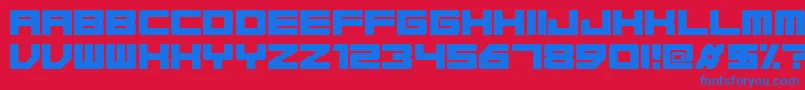 Base45Regular Font – Blue Fonts on Red Background