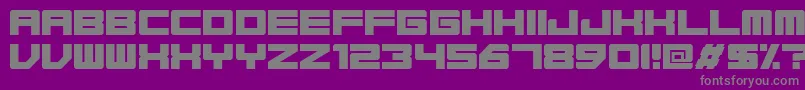 Base45Regular-Schriftart – Graue Schriften auf violettem Hintergrund