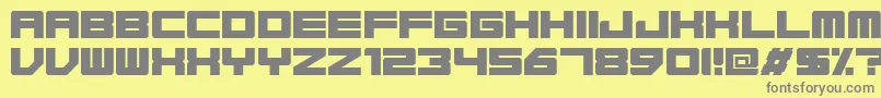 Base45Regular Font – Gray Fonts on Yellow Background