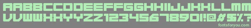 Base45Regular Font – Green Fonts on Gray Background